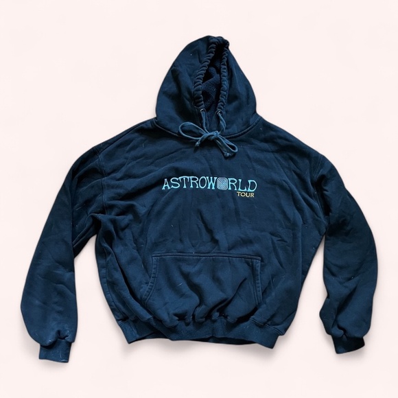Astroworld Tour Travis Scott Wish You Were Here Unisex Embroidered Hoodie Size L - Picture 2 of 5